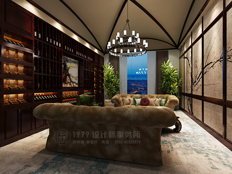 合肥會所紅酒區裝修設計效果圖