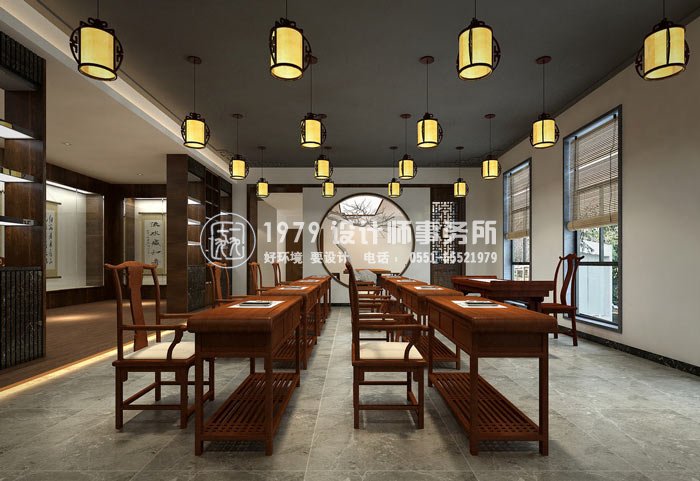 書法培訓機構教室裝修設計案例效果圖